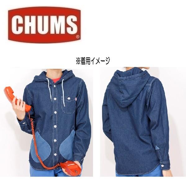 CHUMS/チャムス/リバーデイルデニムフーデッドシャツ CH12-1013 CHUMS/チャムス/リバーデイルデニムフーデッドシャツ CH12-1013
