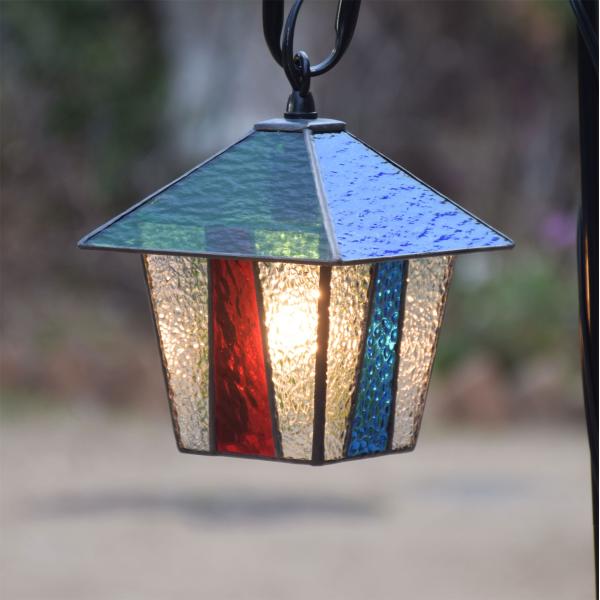 ガーデンライト ランタン 1S-11 (吊り金具付) ステンドグラス
