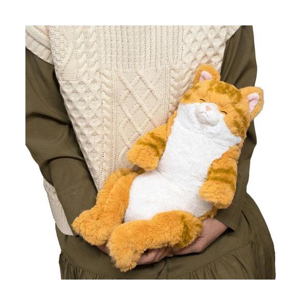 サンレモン ひざねこ すやすや ぬいぐるみ チャシロ 高さ約47cm
