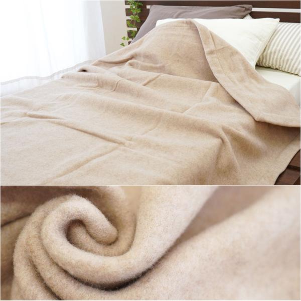 カシミヤ100% 　毛布　シングル　新品タグ付 カシミヤ毛布 シングル 西川 日本製 泉大津産 毛羽部分カシミヤ100