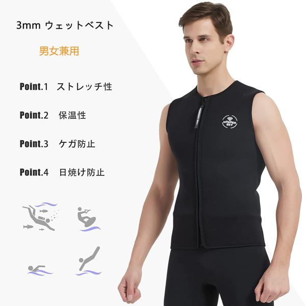 ウェットスーツベスト タッパーベスト タッパー ベスト ウェットベスト