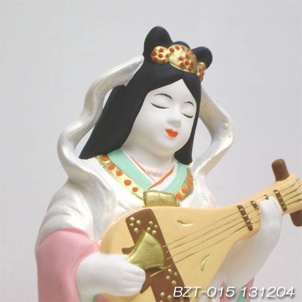 仏像 弁財天立像（べんざいてんりゅうぞう）昭峰 作 陶器製（瀬戸焼