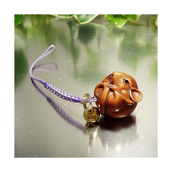 開運根付 木彫りの干支根付[子（ね、ネズミ）] /【Buyee】 Buyee