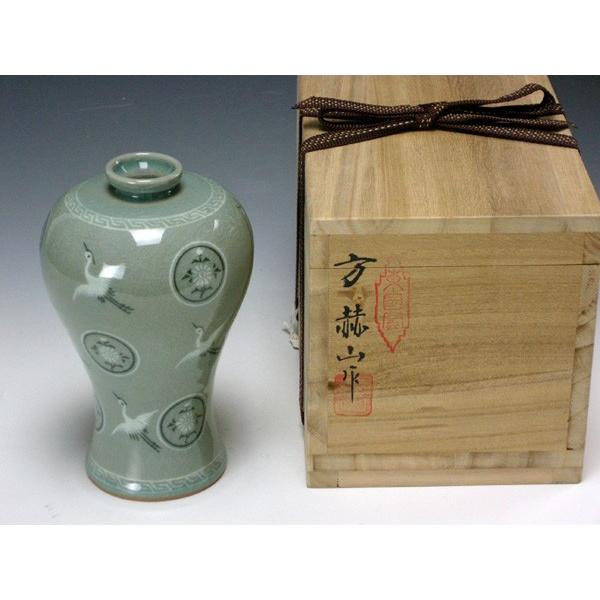 2475 平安 柴野貴山作 飛青磁 捻梅 水指　未使用 瑞士梅花錶｜男士｜83300 SY-BE-248