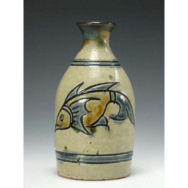 琉球陶器の至宝 人間国宝 金城次郎 魚文長徳利（大） /【Buyee】 Buyee