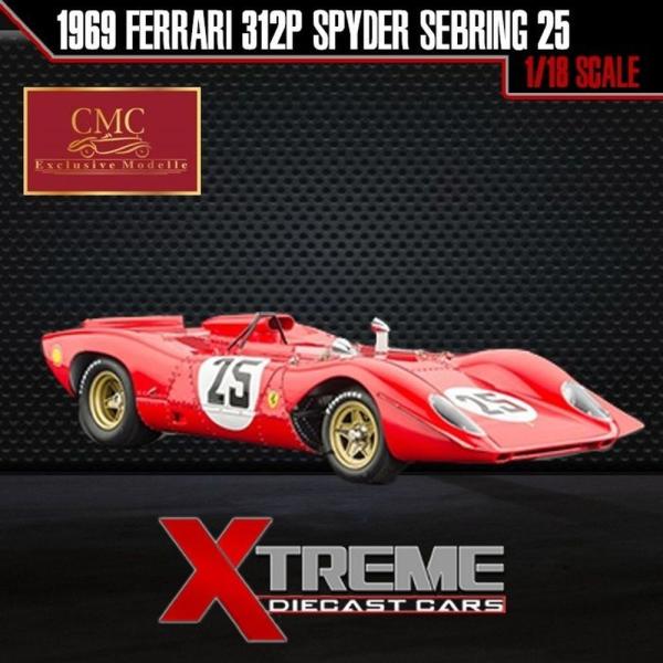 おもちゃ 車 トラック バン CMC M-095 1:18 1969 FERRARI 312P SPYDER SEBRING #25 ANDRETTI  AMON SUPERCAR RACE /【Buyee】 Buyee - Japanese Proxy Service | Buy from Japan!