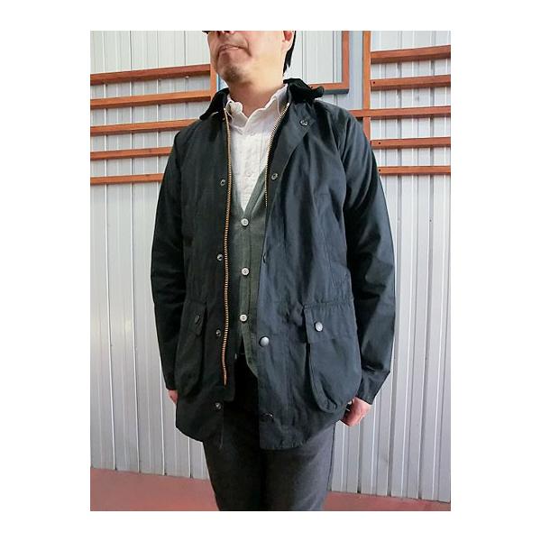 バブアー ビデイル ネイビー Barbour（バブァー）BEDALE JACKET