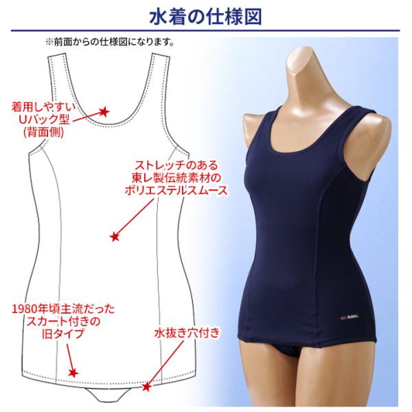 スクール水着 女子 旧型 Galax 学販品 3L 4L 5L 旧タイプ ワンピース