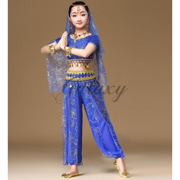 ③ベリーダンス衣装　子供 児童子供用ダンス衣装 キッズベリーダンス衣装 インドダンス衣装