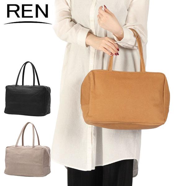 REN ボストンバッグ レディース レン ブランド レザー 革 バッグ 軽量