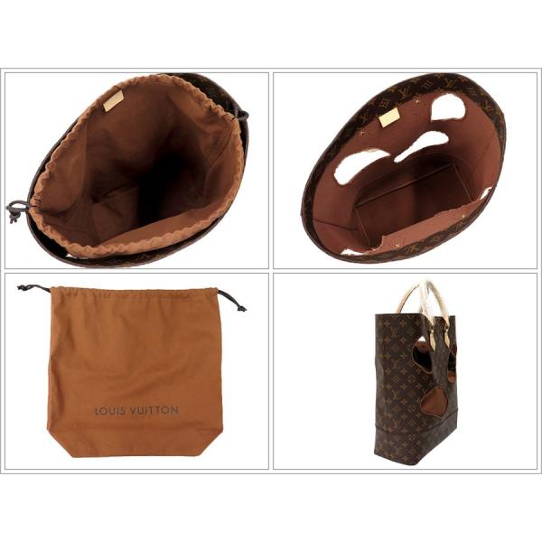 美品□LOUIS VUITTON ルイヴィトン 川久保玲 コムデギャルソン M40279 バッグ ウィズ ホールズ モノグラムキャンバス ハンドバッグ 仏製 ルイヴィトン ハンドバッグ モノグラム バッグ ウィズ ホールズ 川久保