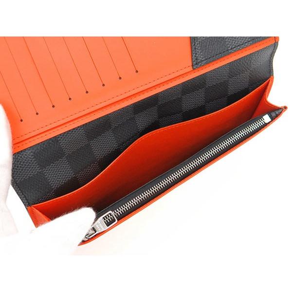 ルイヴィトン 長財布 ダミエ・グラフィット ポルトフォイユ・ブラザ