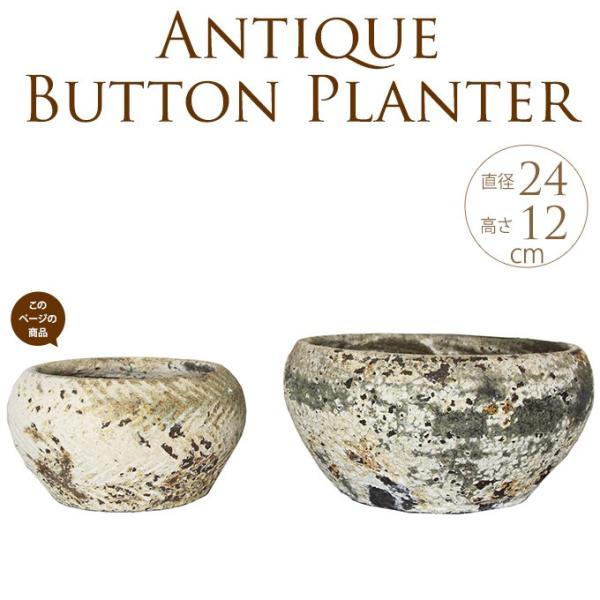 大きい ビンテージ 大型 アンティーク 陶器 植木鉢 プランター