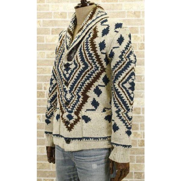 【DENIM&SUPPLY】ラルフ ショールカラー カーディガン ネイティブ柄 DENIM&SUPPLY】ラルフ ショールカラー カーディガン ネイティブ柄