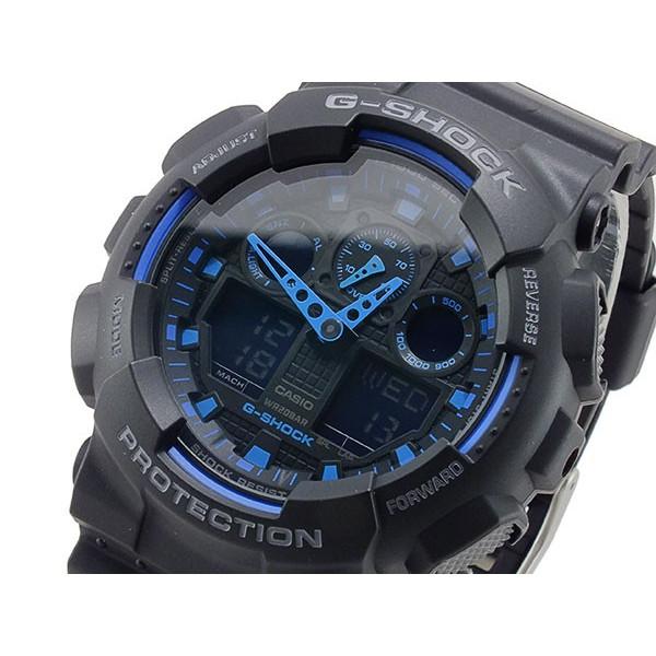 G-SHOCK カシオ Gショック GA-100-1A2 ブラック ブルー CASIO G 