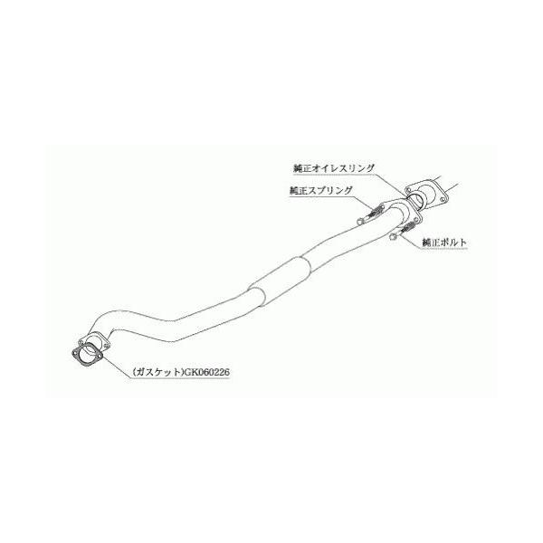 □柿本改 GF,TA-BE5 レガシィB4 RSK EJ20(ターボ) マフラー 排気系