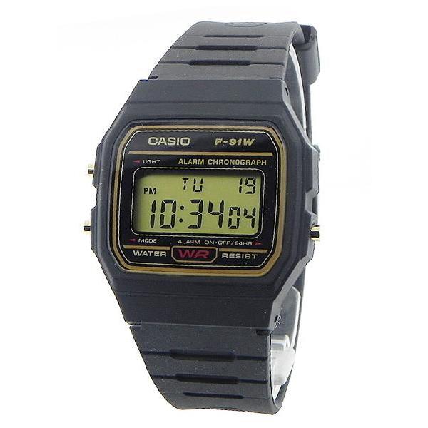 洗濯機可 新品 カシオ チープカシオ チプカシ 腕時計 F-91WG-9 通販 CASIO カシオ メンズ腕時計 デジタル ブラック ゴールド文字盤 ブラックラバーベルト F-91WG-9 海外モデル