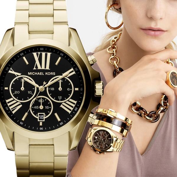 【ブラッドショー!!】マイケルコース ☆ 腕時計 ゴールド べっ甲 クロノグラフ MICHAEL KORS [マイケルコース] mk5739 Bradshaw ブラッドショー