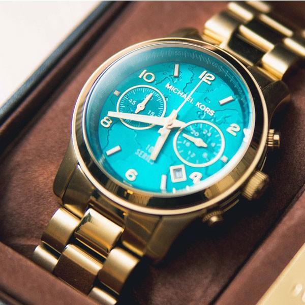 Michael Kors(マイケルコース) ゴールド　ターコイズ　時計　クォーツ