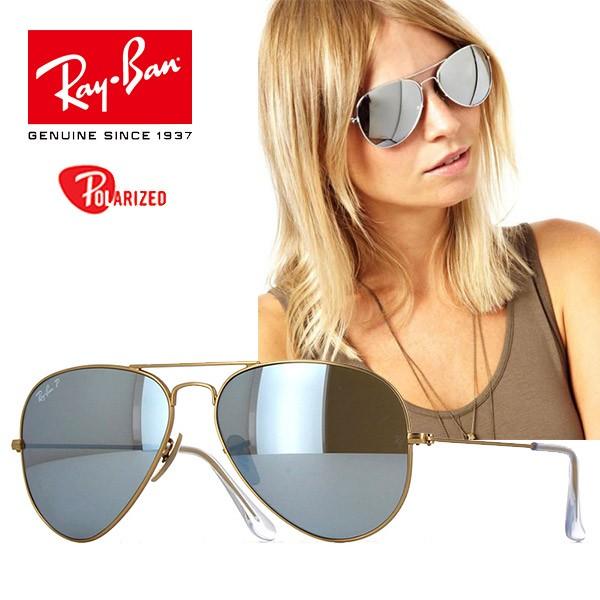 RAY-BAN RB3025 112/W3 58mm Aviator Large Metal 偏光 ミラー