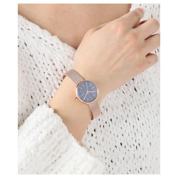 ☆SKAGEN スカーゲン SIGNATUR ローズゴールドメッシュ ネイビー