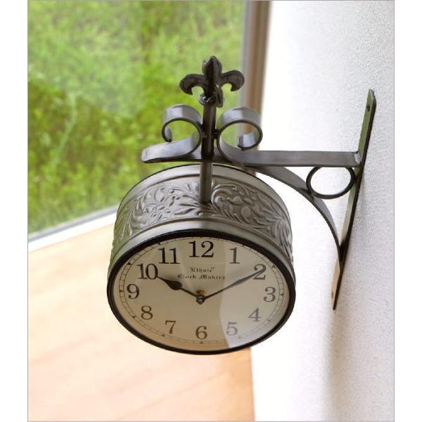 アンティーク 壁掛け時計 60cm ロープ 吊り下げ レトロ ビンテージ風