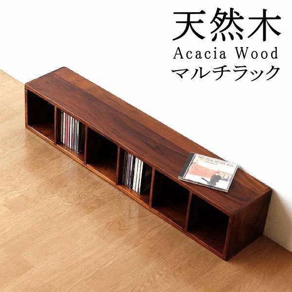 CDラック おしゃれ 木製 天然木 無垢 スリム CD収納 卓上 机上