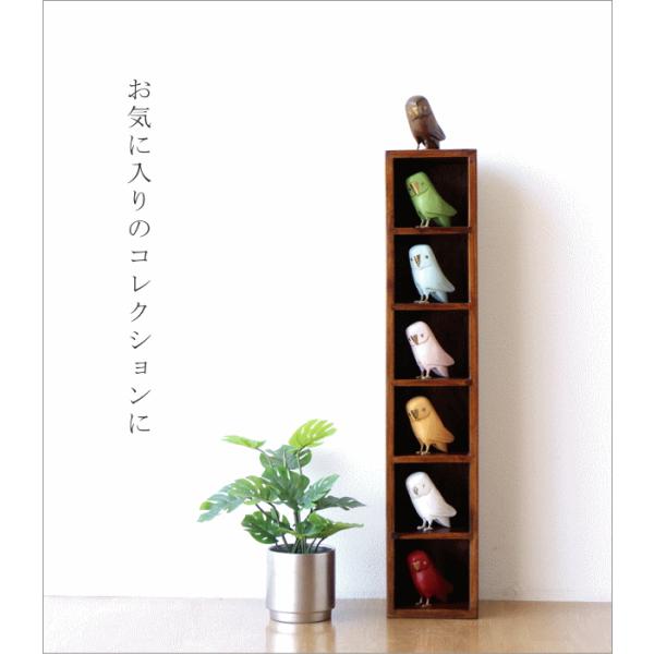 アジアン木製CDラック 葉の彫刻付き CDラック おしゃれ 木製 天然木 無垢 スリム CD収納 卓上 机上