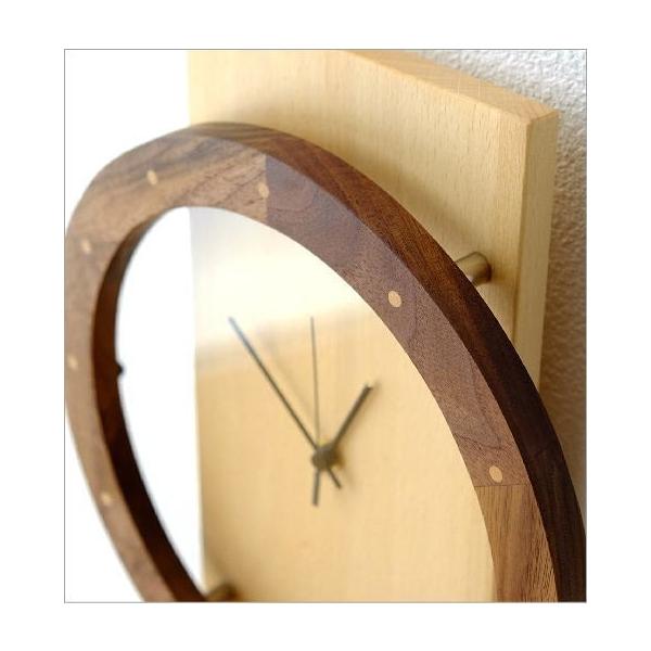 ウォールクロック振り子　ブナ　掛け時計 おしゃれ 天然木 無垢 文字盤なし 掛け時計 壁掛け時計 振り子 木製 おしゃれ 天然木 無垢 文字盤