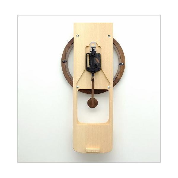 掛け時計 壁掛け時計 振り子 木製 おしゃれ 天然木 無垢 文字盤