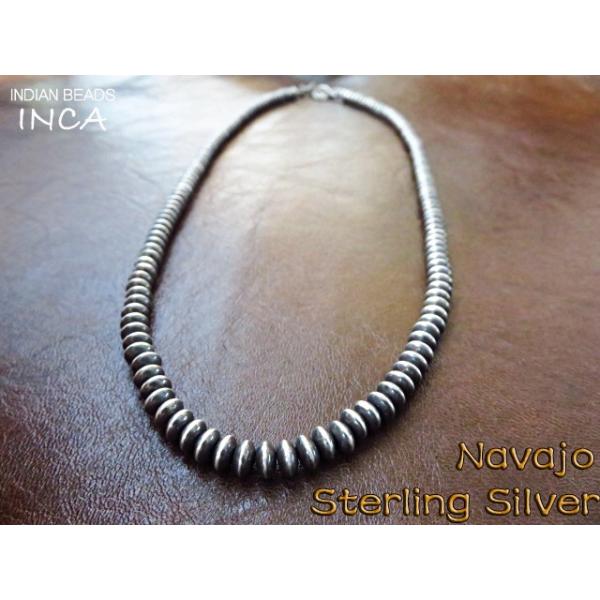 ナバホ ビーズネックレス ハンドメイド シルバー925 インディアンジュエリー,INCA /【Buyee】