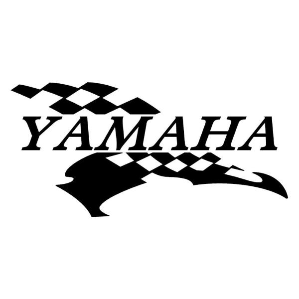 ステッカー ヤマハ YAMAHA バイク レーシング スポーツ チェッカー