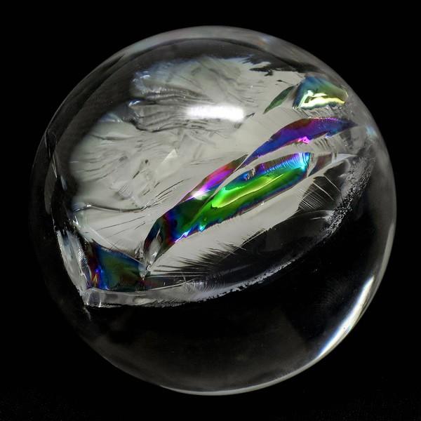 天然水晶玉 最高級 天然 虹入り水晶 丸玉 約44mm 天然石