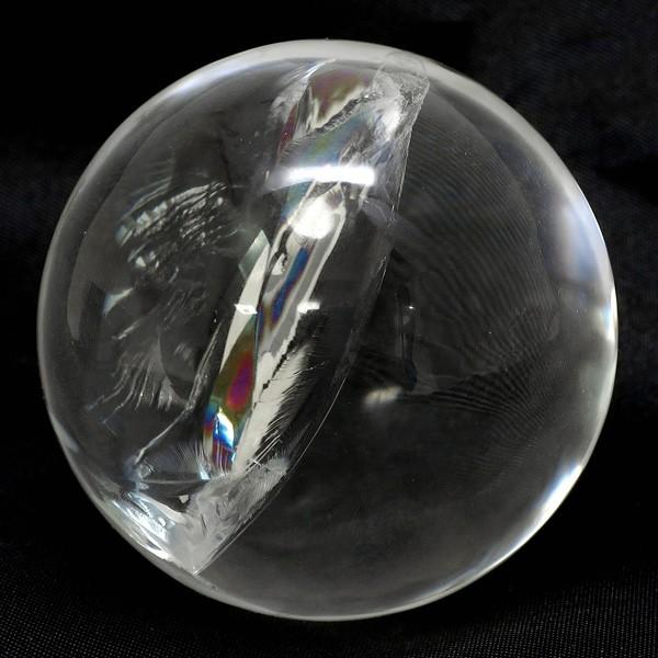 天然水晶玉 最高級 天然 虹入り水晶 丸玉 約44mm 天然石