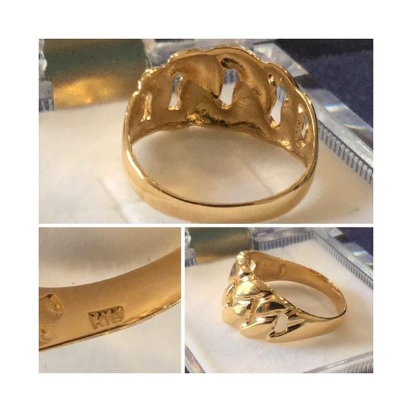 K18 喜平 リング キヘイ デザイン 指輪 ring kigei kadena