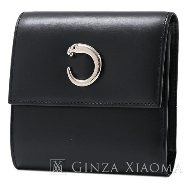 中古A/美品】 Cartier カルティエ パンテール 3つ折り財布 カーフ  