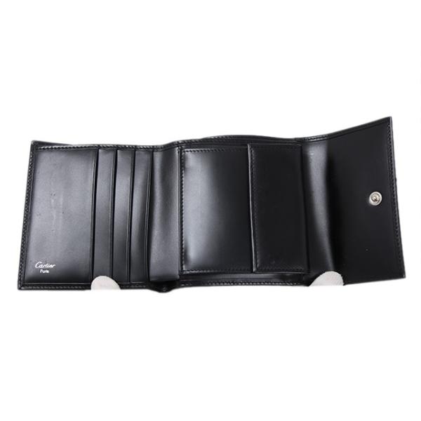 中古A/美品】 Cartier カルティエ パンテール 3つ折り財布 カーフ 