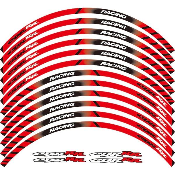 バイク用品 12 X 厚エッジ外側リムステッカーストライプホイール