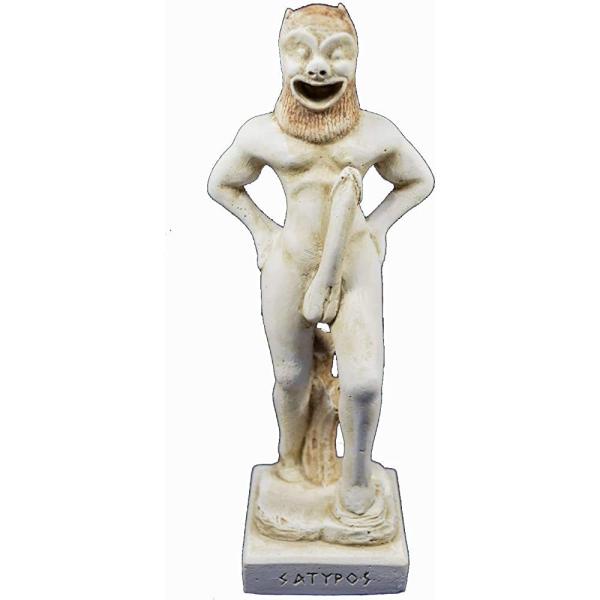インテリア サテュロス彫刻像古代ギリシャ神話クリーチャー
