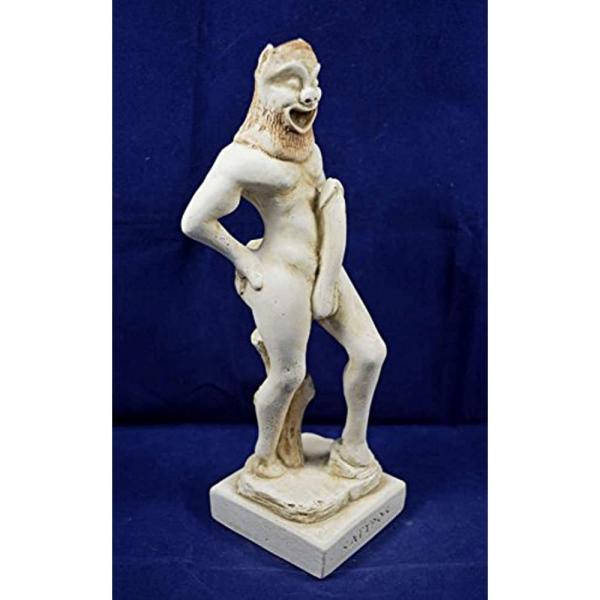 インテリア サテュロス彫刻像古代ギリシャ神話クリーチャー