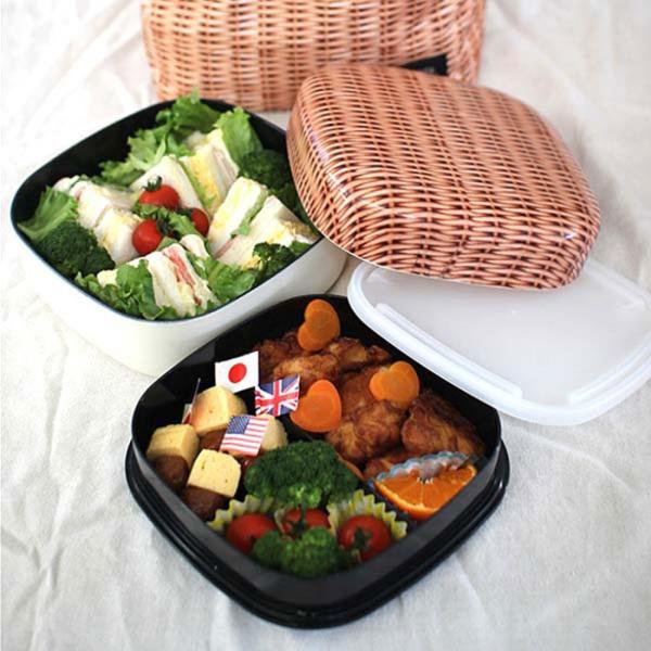 ランチボックス 2段 2500ml PANIER お弁当箱 ピクニック 日本製 弁当箱