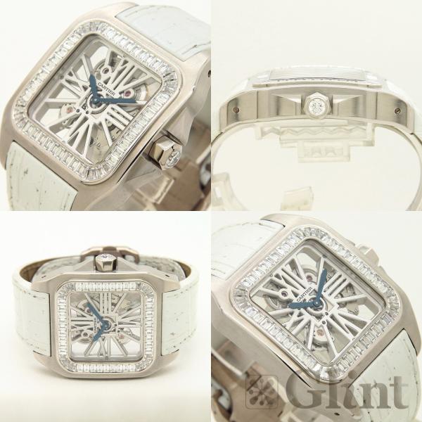 ⭐︎クーパー⭐︎カルティエ CARTIER サントス100 XL ダイヤ 楽天市場】【オーバーホール済み】カルティエ サントス100 XL