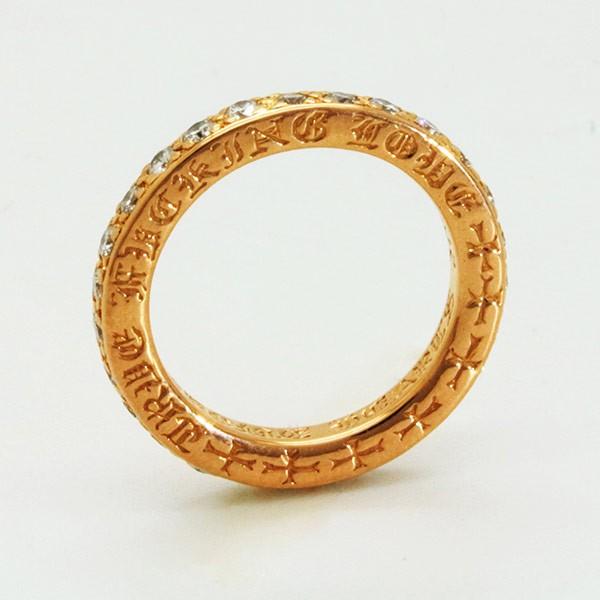 クロムハーツ（CHROME HEARTS）NTFLリング ホワイトダイヤモンド（22K