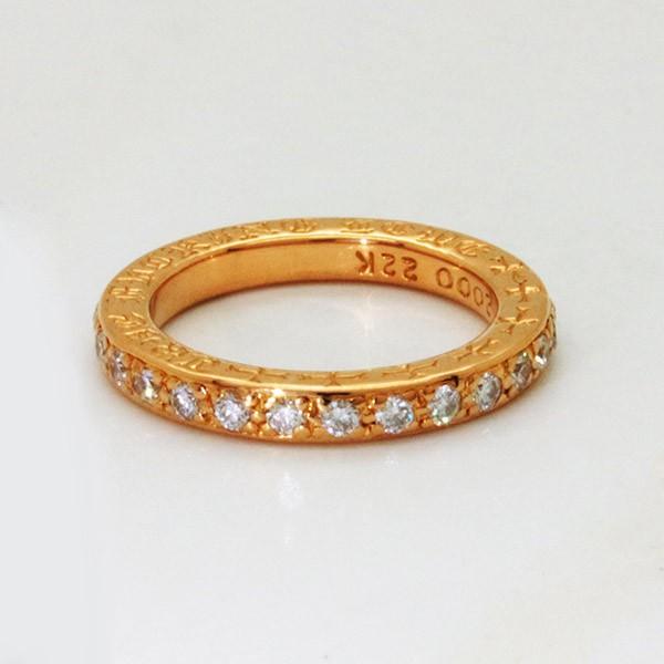 クロムハーツ（CHROME HEARTS）NTFLリング ホワイトダイヤモンド（22K