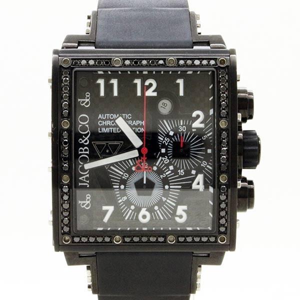 JACOB&CO 純正 ブラックダイヤモンド メンズ 腕時計