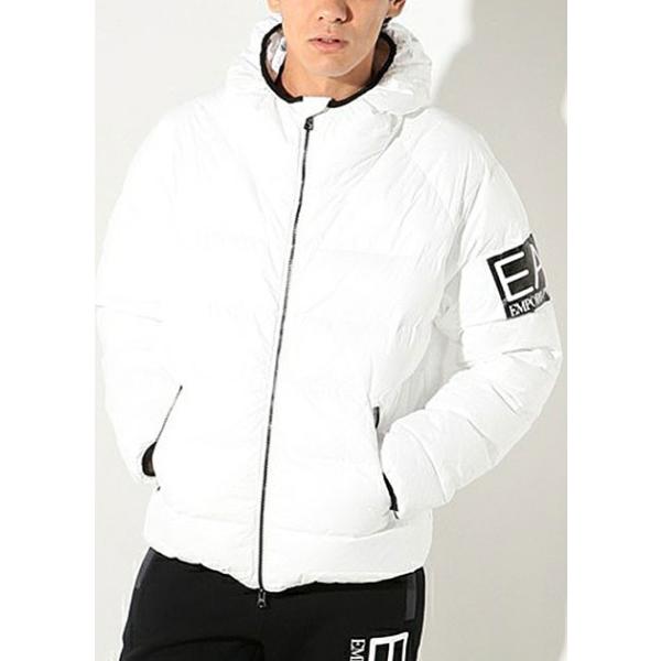 ARMANI EA7 アルマーニ ダウンジャケット 白 EMPORIO ARMANI