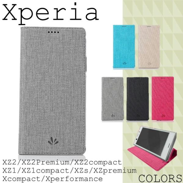 Xperia 10 II ケース 手帳型 デニム 1 II XZ1 Compact ケース 5 8 ace