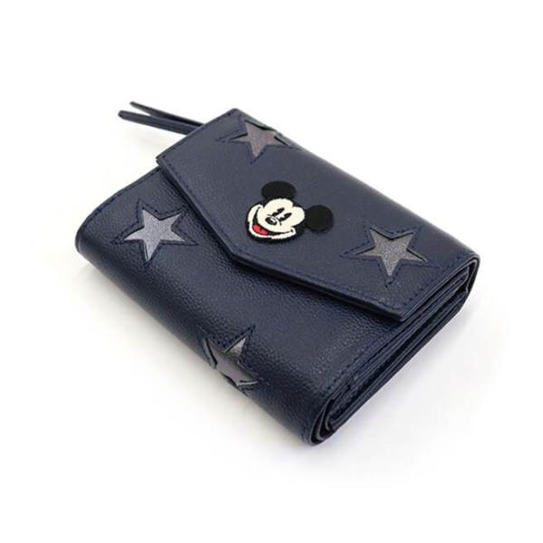 【新品未使用】ミッキーマウス 二つ折り財布　アコモデ 未使用 ミッキーマウス ACCOMMODEアコモデ バイカラー財布