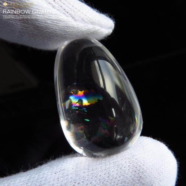 ✳️専用‼️☆特別出品☆超高透明度☆限定品☆究極形状☆レインボー 水晶 アステロイド 高透明虹入り天然水晶ルースタンブルレインボーアイリスクォーツ