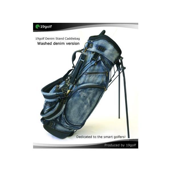 19golf ジュークゴルフ デニムキャディーバッグ 色落ち加工 /【Buyee】